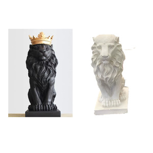 Exterior Life Size Lion Statue <b>Concrete</b> <b>Mold</b> Fiberglass <b>Animal</b> Statue <b>Molds</b> for Sale Cement <b>Mold</b> for Garden Decoration - Product Image 2