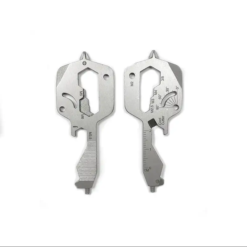 2022 Ideal Gift Versatile Key Shaped EDC Keychain Multi Tool For Men