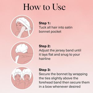 Tùy Chỉnh Mô Hình Satin Nắp ca-pô Cho Ngủ Phụ Nữ Với Có Thể Điều Chỉnh Đàn Hồi Tie Ban Nhạc Lớn Rộng Ban Nhạc Mềm Ngủ Cap Xoăn Tóc Bím Tóc - Product Image 3