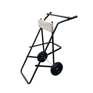 Carretilla de mano de acero de dos ruedas duradera para transporte de motores fueraborda y motores de pesca - Product Image 4
