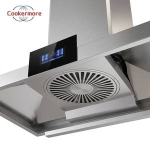 Hotte de cuisine professionnelle 1200 mm en acier inoxydable, commande tactile et gestuelle, 34 m³/min, 800 W, fabricant OEM ODM - Product Image 4