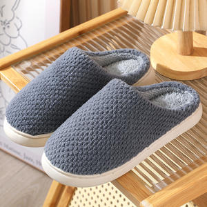 Intérieur Chambre Fond épais Maison Ananas Plaid Motifs Couleurs unies Chaud Confortable Doux Chaussures plates Pantoufles - Product Image 5