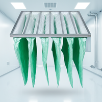 Filtre à air HVAC de haute qualité, coton synthétique, filtre à poussière, filtre à poche F7 F8 pour la climatisation