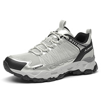 Chaussures de course unisexes pour l'été et le printemps, respirantes, avec semelle intermédiaire amortie, antidérapantes, à semelle extérieure à crampons profonds, pour la randonnée en trail