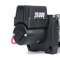 Treuil électrique 4x4 de haute qualité 12V/24V DC avec câble en acier et aluminium 20000 Lbs pour ATV/UTV