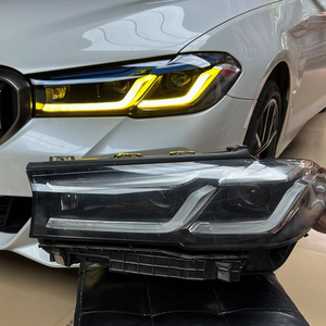 Accessori Auto SJC Fari Anteriori a LED per <span class=keywords><strong>BMW</strong></span> <span class=keywords><strong>Serie</strong></span> <span class=keywords><strong>5</strong></span> G30 G38 2021-2023 Fari Laser a LED con DRL Giallo+Bianco - Product Image 5