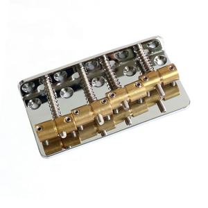 Donlis สะพานแบสแซดเดิลทองเหลือง19มม. แนววินเทจสำหรับกีตาร์เบส4สายแจ๊ส - Product Image 1