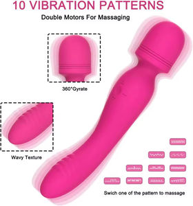 Vibrateur double face 2 en 1 pour femmes, jouet sexuel en silicone souple, 10 vitesses, vibration puissante, étanche IPX7, rechargeable par USB - Product Image 4