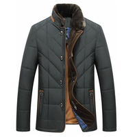 Parka de style vintage pour homme de qualité supérieure, manteau d'hiver en toile avec rembourrage en polyester et tissu tricoté, directement d'Inde