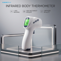 Termometer inframerah Digital pengukur suhu tubuh bayi, termometer pengukur demam dahi anak dewasa tanpa kontak, termometer LCD IR