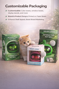 Toptan Elektrikli Kuş Sesi Çıkaran Evcil Hayvan Oyuncak Topu İnteraktif İç Mekan Avlanma İçgüdüsünü Geliştirici Oyun Tedarikçisi - Product Image 5