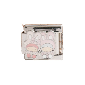 <b>SpongeBob</b> Stainless Steel Charm Bracelet Unisex DIY Modular <b>Gift</b> Jewelry Set - Product Image 5
