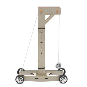 Kit scientifique en bois Gravity Car 2 pour enfants de 7 à 9 ans, jouet éducatif à commande manuelle, forme géométrique, projet STEM - Product Image 3