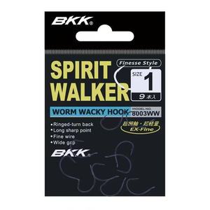 BKK Spirit Walker <b>Worm</b> Wacky Hook Size 1 Ex Fine Wire Bass Fishing Hook Freshwater Lure Fishing - Product Image 1