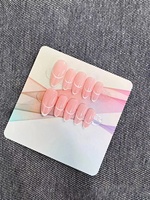 Faux ongles à presser en acrylique, forme ballerine/cercueil, faits main, personnalisés, de luxe, pour salon, vente en gros, les plus vendus, faciles à poser