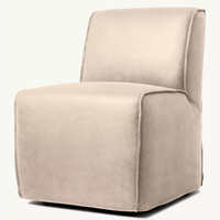 Ensemble de chaises de salle à manger en cuir moderne pour restaurants, hôtels, cafés, salons de thé