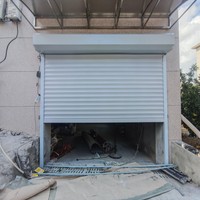 Porte à enroulement en aluminium silencieuse, finition moderne personnalisée, coupe-vent, pour garage ou atelier
