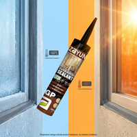 Sellador de Silicona de Larga Duración, Resistente a la Decapación y al Desprendimiento, Resistente a la Intemperie, Adhesivo para Instalación de Ventanas de Aluminio y Vinilo