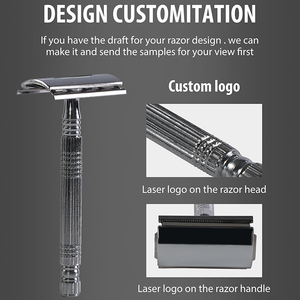 Nuovissimo Design Mens <span class=keywords><strong>Double</strong></span> <span class=keywords><strong>Edge</strong></span> lame rasoi Cina rasoi produttori di metallo rasoio da uomo rasatura - Product Image 6