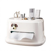 Boîte à mouchoirs en plastique, design moderne et simple, pour la maison, le salon, la table basse, le restaurant, modèle créatif, luxe léger, multifonctionnel
