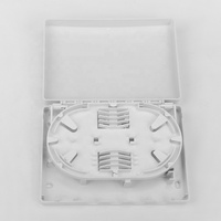 4 Port SC FTTH Fiber Optic Termination Box ABS Plastic Face Plate Information Box 4 Core Optical Fiber Drop Cable Splice Box
