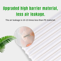 Matériaux écologiques Emballage de coussin d'air compostable BioAir Emballage de colonne d'air Sac à bulles Emballage gonflable