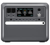 Système de stockage d'énergie solaire LiFePO4 avec onduleur à onde sinusoïdale pure, contrôleur MPPT, batterie 2160Wh, sortie 3000W, modèle V2400 pour le camping