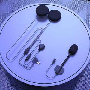 Motorcycle CE FCC FCC hi-res müzik 5 Pin soket kiti mikro hoparlör kulaklık motomotorcycle tas Motorcycle rios için motosiklet kask interkom - Product Image 4