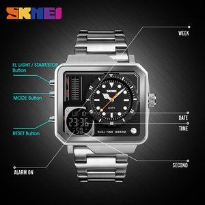 <span class=keywords><strong>SKMEI</strong></span> – montre électronique numérique de luxe pour homme, horloge à Quartz, étanche, vente en gros - Product Image 5