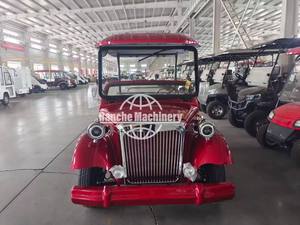 Vehículo Eléctrico Rojo de 14 Plazas, Carro de Golf Turístico, Auto Clásico Eléctrico Retro, Auto Clásico Eléctrico Homologado para Circular por la Calle - Product Image 5