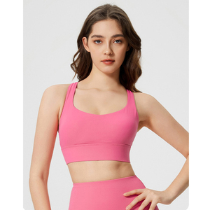 <span class=keywords><strong>Top</strong></span> Sportivo da <span class=keywords><strong>Donna</strong></span> Personalizzato per Allenamento e <span class=keywords><strong>Palestra</strong></span>, Reggiseno Sportivo ad Alto Impatto con Schiena Incrociata, Traspirante e Stile Semplice - Product Image 2