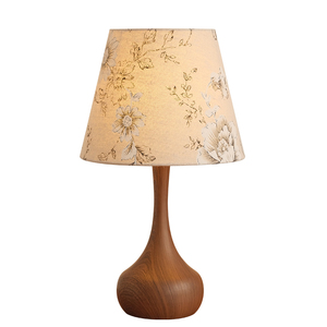 Lámpara de Mesa Vintage de Tela E27 con Interruptor LED, Iluminación Decorativa para Dormitorio, Sala de Estar y Estudio - Product Image 5