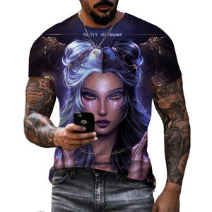 <span class=keywords><strong>Camicia</strong></span> stampata 3D Zodiac Fantasy per la bella maglietta estiva da <span class=keywords><strong>uomo</strong></span> Plus Size Over Printing T-Shirt da <span class=keywords><strong>uomo</strong></span> OEM e ODM - Product Image 6