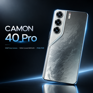 สมาร์ทโฟน CAMON 40 Pro 5G แรม 8GB ความจุ 256GB กล้อง 50MP OIS หน้าจอ AMOLED 120Hz แบตเตอรี่ 5200mAh ชาร์จเร็ว 45W - Product Image 1