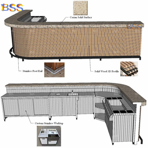 KHÁCH SẠN ăn uống quầy bar Thiết kế thời trang tốt nhất cong tòa án thực phẩm Pizza Cocktail sân bay hộp đêm quán cà phê phòng chờ nhà hàng truy cập - Product Image 3