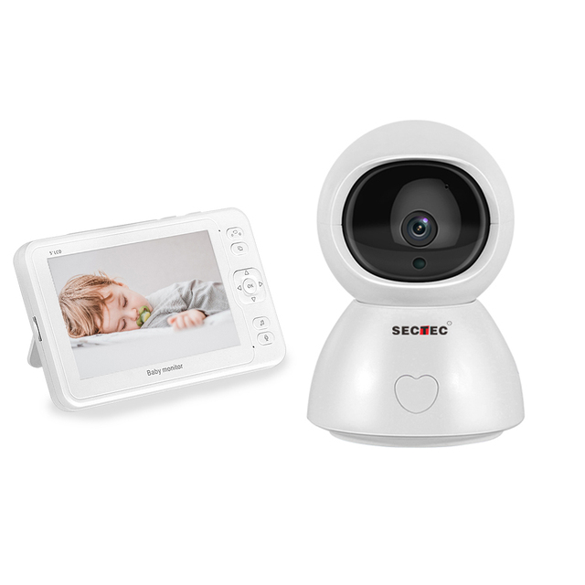 Sectec HD 1080P Smart Home 5 Inch Baby Monitor IP Camera Wireless Surveillance Wifi CCTV Security Camera