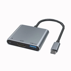 Tuti bán buôn 3 trong 1 USB <span class=keywords><strong>Hub</strong></span> USB <span class=keywords><strong>3.0</strong></span> PD 100W sạc HDTV 4K30hz USB Docking Station cho máy tính xách tay - Product Image 3