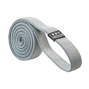 Sıcak satış toptan kumaş Unisex spor vücut bantları streç özel Logo egzersiz bantları yardımcı elastik uzun direnç bantları Set
