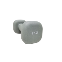 Haltères en néoprène revêtus de vinyle Getfit en gros, écologiques, tête carrée, pour femmes, 1 kg, 2 kg, 3 kg, pour la salle de sport et la maison