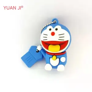 थोक पदोन्नति उपहार कम कीमत पीवीसी Doraemon आकार यूएसबी 2.0 फ्लैश ड्राइव