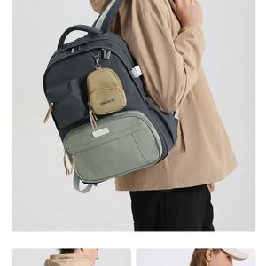 Sac à dos tendance pour femmes et hommes, grande capacité, pour voyage, ordinateur portable, école, étudiants, vente en gros - Product Image 6