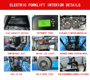 Forklift Berkualitas Tinggi 3.5 Ton Forklift 5 Ton Konfigurasi Tinggi Mesin Baterai Lithium Ban Solid Forklift Crane Harga Murah - Product Image 6