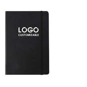 Libreta de Cuero PU Personalizada al por Mayor, A5 con Correa Elástica, Diario, Cuaderno con Logotipo de Marca Impreso - Product Image 4