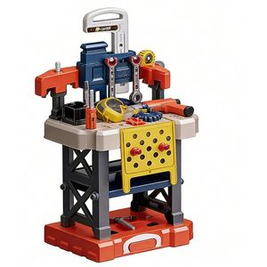 Ensemble d'outils de réparation d'atelier, établi en bois, boîte à outils, perceuse jouet d'ingénieur, jeu de construction, jouet éducatif pour jeu d'imitation - Product Image 1