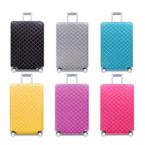 Most Popular Costom Picture Luggaage Cover Protector Suitcase Thickened Dust-imitation Suitcase Cover Women Polyester Luggage Co