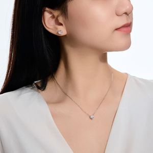 Dylam Tiny Charm <b>Fine</b> Jewelry Hypoallergenic S925 Silver Multiple Sizes Infinity Love Heart Shape 5A Zirconia <b>Stud</b> <b>Earrings</b> - Product Image 3