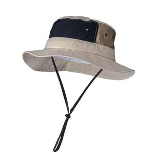 Chapeau de pêcheur à large bord à séchage rapide Boonie de haute qualité Chapeaux de sport personnalisés avec ficelle - Product Image 4
