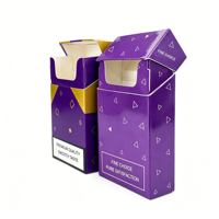 Boîte à cigarettes en papier vide personnalisée, emballage de cartouches de cigares, étui à tabac, emballages cadeaux de luxe pour accessoires de fumeurs UV