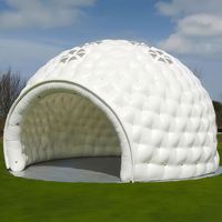 Dôme gonflable personnalisé pour une expérience immersive, grande salle de projection gonflable en PVC pour la cartographie et l'exposition vidéo à 360 °