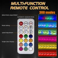 3/4/5FT LED Whip Light RGB RZR LED Lampe Étanche Pliable Télécommande Multicolore Super Lumineux Drapeau pour SUV ATV Lampe Lumière